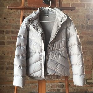 JCREW small grey short winter puffy jacket